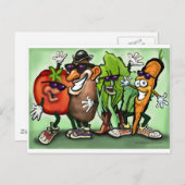 Carte Postale Veggie Gang (Devant / Derrière)