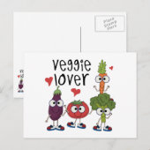 Carte Postale Veggie Lover (Devant / Derrière)