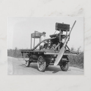 Carte Postale Véhicule à hélice bizarre, 1922