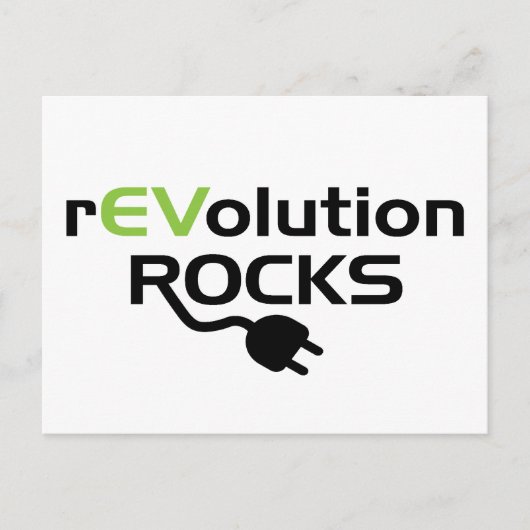 Carte Postale Véhicules électriques Rocks - EV (Devant)