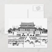 Carte Postale Véhicules sur route par pagode (Devant / Derrière)
