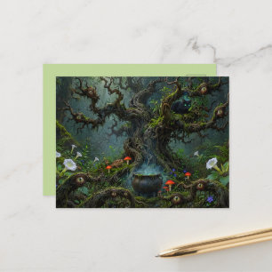 Carte Postale Veilleurs dans la Chaudière de Chat de Bois de Sor