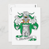Carte Postale Velasquez Family Crest (Devant / Derrière)