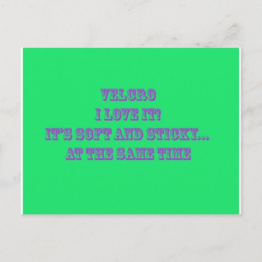 Carte Postale Velcro (Devant)