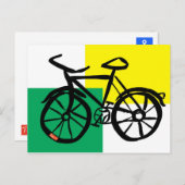 Carte postale Vélo (Devant / Derrière)