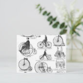 Carte Postale Vélo à grande roue Penny Farthing (Debout devant)