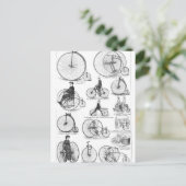 Carte Postale Vélo à grande roue Penny Farthing (Debout devant)