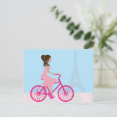Carte Postale Vélo à Paris (Debout devant)