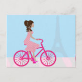 Carte Postale Vélo à Paris (Devant)