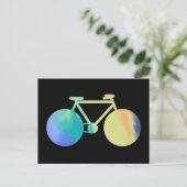 Carte Postale vélo aquarella (Debout devant)