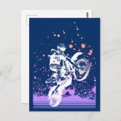 Carte Postale Vélo Artsy Dirt (Devant / Derrière)