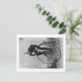 Carte Postale Vélo avec grande roue avant photo (Debout devant)