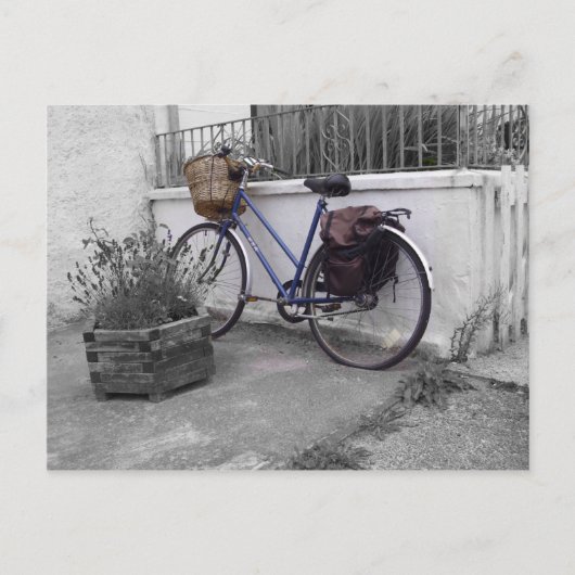 Carte Postale Vélo avec panier - Île de Mull (Devant)