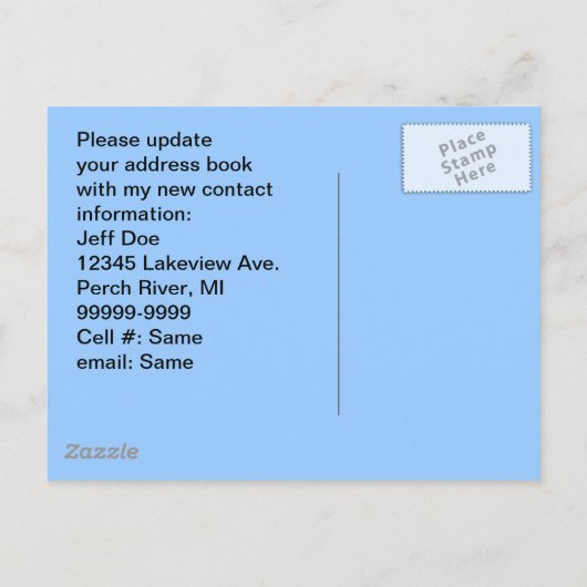 Carte postale Vélo bicyclette ancienne déménagé no (Dos)