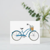 Carte Postale Vélo bleu (Debout devant)