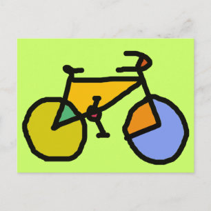 Carte Postale vélo couleur
