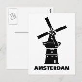 Carte Postale Vélo d'Amsterdam (Devant / Derrière)