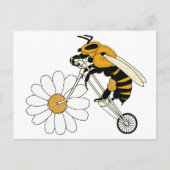 Carte Postale Vélo D'Apiculture Avec Roue Fleur (Devant)