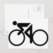 Carte Postale vélo de course (Devant / Derrière)