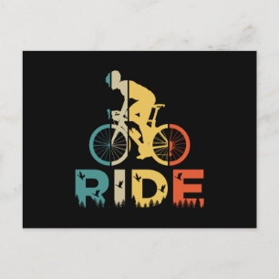 Carte Postale Vélo de montagne Retro et extérieur