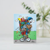 Carte postale Vélo de tourisme (Debout devant)