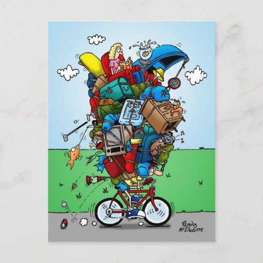 Carte postale Vélo de tourisme (Devant)