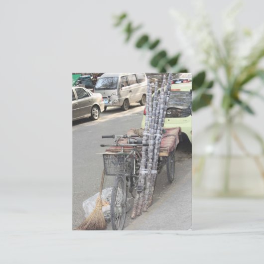 Carte Postale Vélo de travail à Pékin (Debout devant)