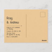 Carte Postale Vélo d'été rétro mariage (Dos)