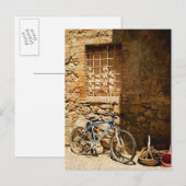 Carte Postale Vélo devant un mur, Monteriggioni, Sienne (Devant / Derrière)