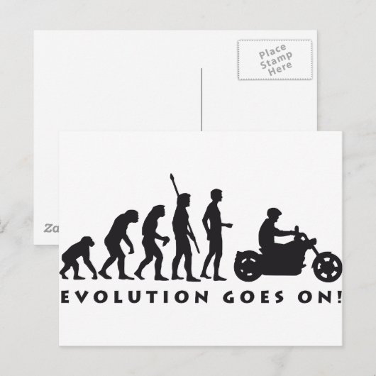 Carte Postale vélo d'évolution (Devant / Derrière)