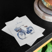 Carte Postale Vélo en Delft Blue personnalisable