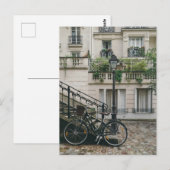 Carte Postale Vélo et ville (Devant / Derrière)