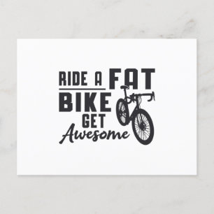 Carte Postale Vélo Fat Balade A Vélo Fat Obtenez Un Vélo Fat Mag