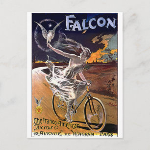 Carte Postale Vélo Faucon-c1890