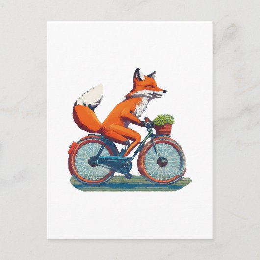 Carte Postale Vélo Fox (Devant)