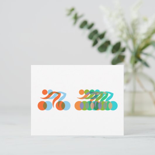 Carte Postale Vélo Freak (Debout devant)