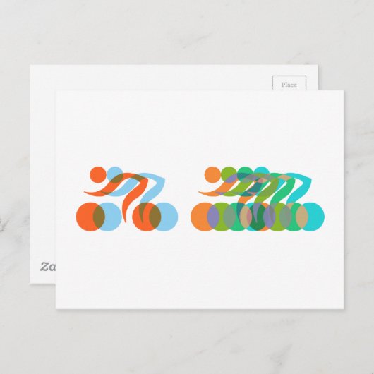 Carte Postale Vélo Freak (Devant / Derrière)