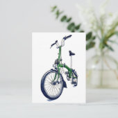 Carte Postale Vélo Green Brompton (Debout devant)
