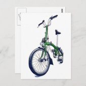 Carte Postale Vélo Green Brompton (Devant / Derrière)