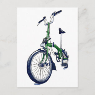 Carte Postale Vélo Green Brompton