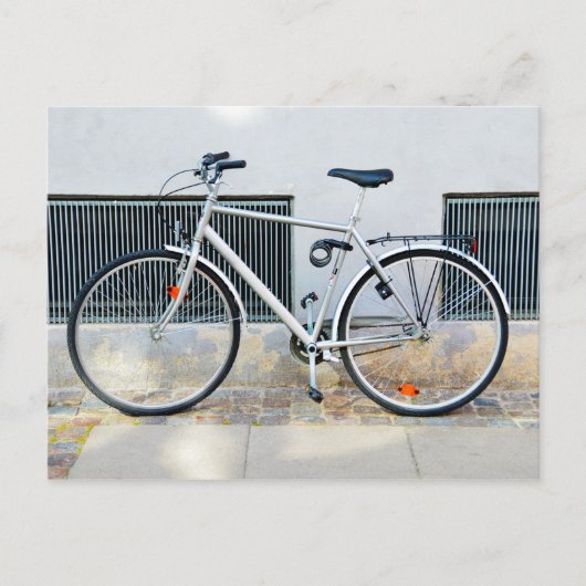 Carte Postale Vélo gris, Copenhague, Danemark (Devant)