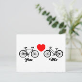 Carte Postale Vélo Je T'Aime (Debout devant)