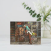 Carte Postale Vélo - Livraison de courses 1938 (Debout devant)