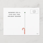 Carte postale Vélo Noël (Dos)