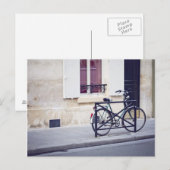 Carte postale Vélo Paris (Devant / Derrière)