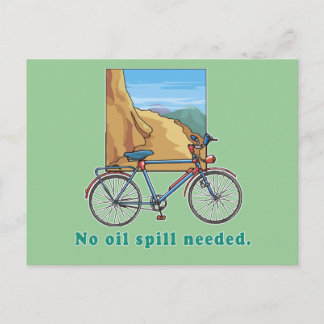 Carte Postale Vélo : Pas besoin de chemises et de grenades à hu