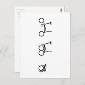 Carte Postale Vélo pliant Brompton (Devant / Derrière)