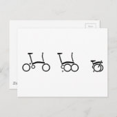 Carte Postale Vélo pliant Brompton (Devant / Derrière)