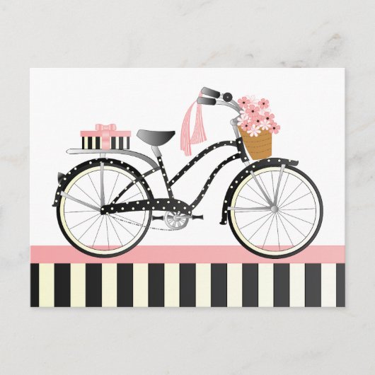 Carte Postale Vélo Poka Dot (Devant)