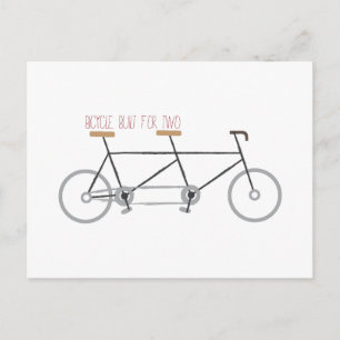 Carte Postale Vélo pour deux